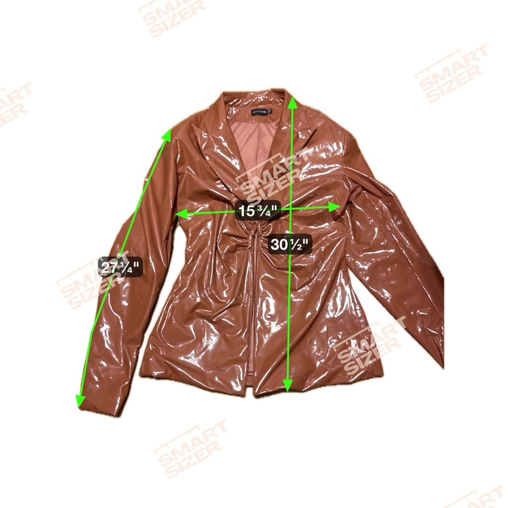 PrettyLittleThing Brown Blazer Jacket Size 8 - Picture 8 of 8